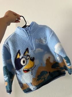 BLUEY SHERPA ZIP UP SWEATER