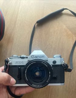 Canon AE‑1 35mm Film Camera + Carry Bag