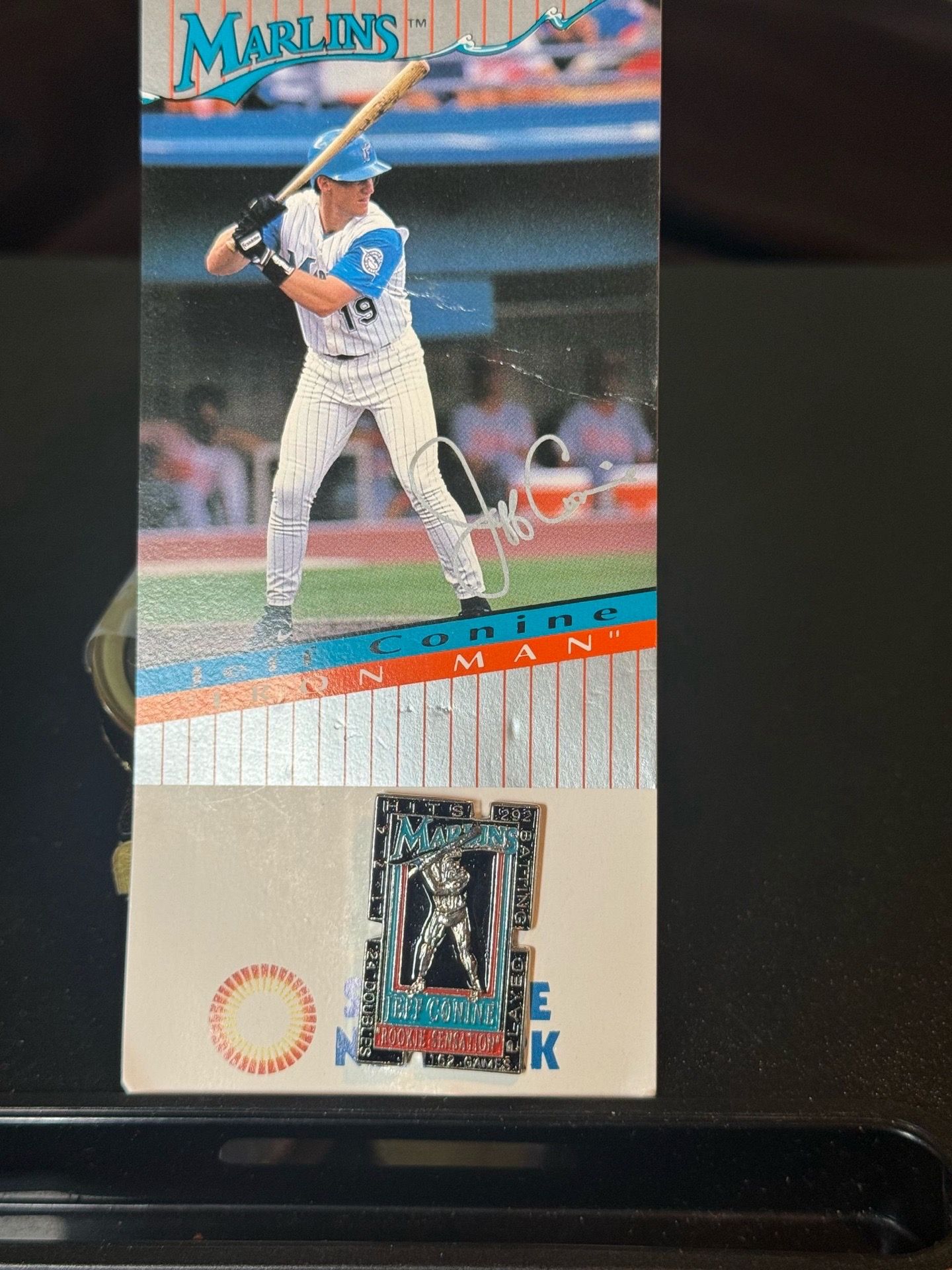 Jeff Connie pin Florida Marlins
