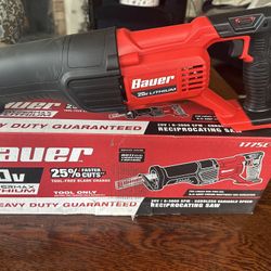 BAUER Reciprocating Saw -Cordless 20 V