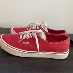 Red Vans Size 11