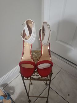 Red & White  size 10  high heel brand new