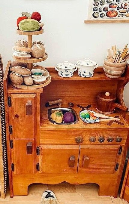 Elves And Angels Suzanne's Kitchen Wood Playset 