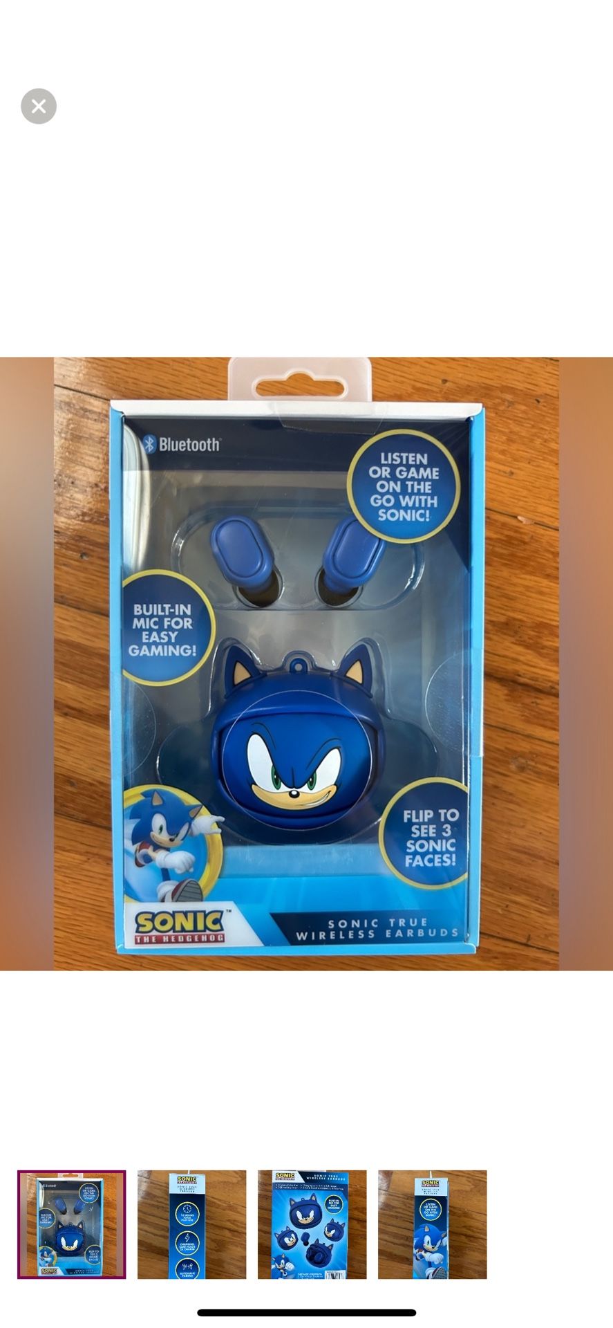 NWT limited edition Sonic the Hedgehog Bluetooth true wireless earbuds