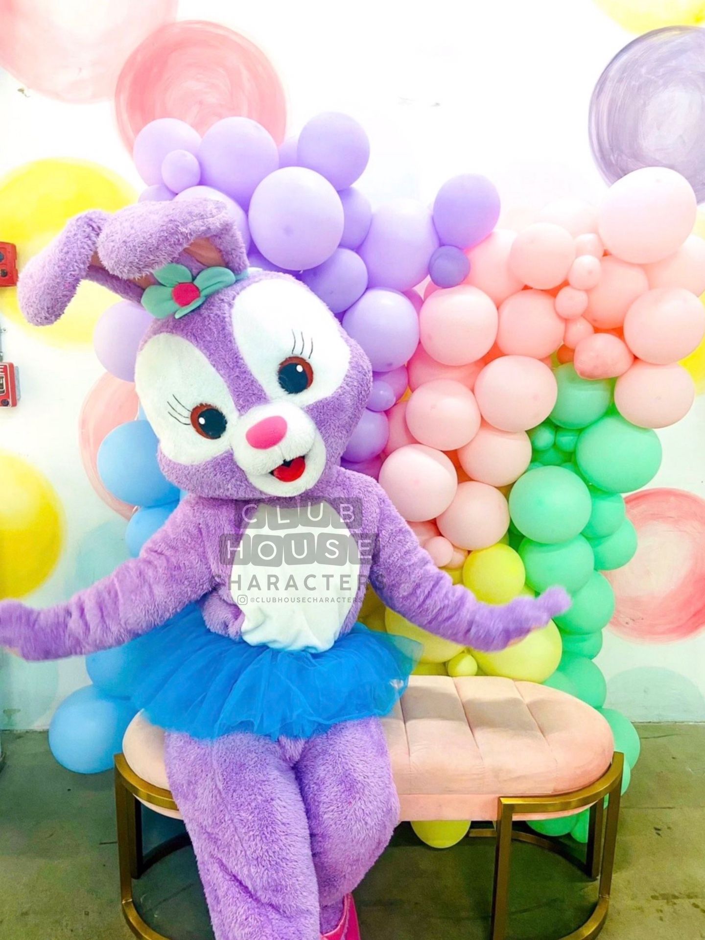 Easter Bunny Costume Mascot For Springtime