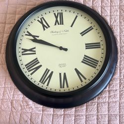 Clock Sterling & Noble Color Brown  Used Like New