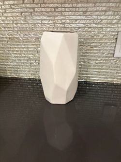 White porcelain vase