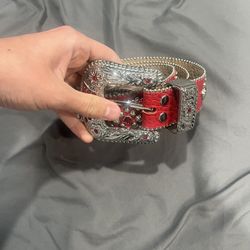 Bb Simmons Belt Size 36 Trojan Red 