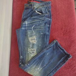 Switch Remarkable Jeans Men's (36×30) Distress 100% Cotton