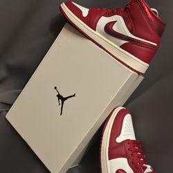 Red Cracked Leather Jordan 1 Retro 