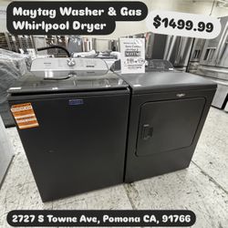 Maytag Washer And Gas Whirlpool Dryer 