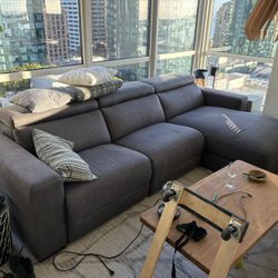 Reclining Couch With Chaise