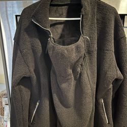 Baby Carrier Jacket (Black Fleece) Size XL