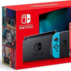 Nintendo Switch with Neon Joy Cons Starter Bundle