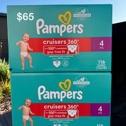 Pampers Cruisers 360 Size 4 (232 Total)