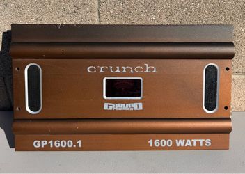 Crunch Ground Pounder GP1600.1Mono-Block 1-Channel Subwoofer Amplifier  $100