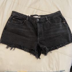 Garage - Low Rise Grey Abyss Jean Shorts