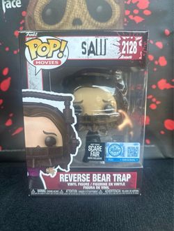 Funko Pop! Saw Reverse Bear Trap #2128 Scare Fair Hot Topic Exclusive