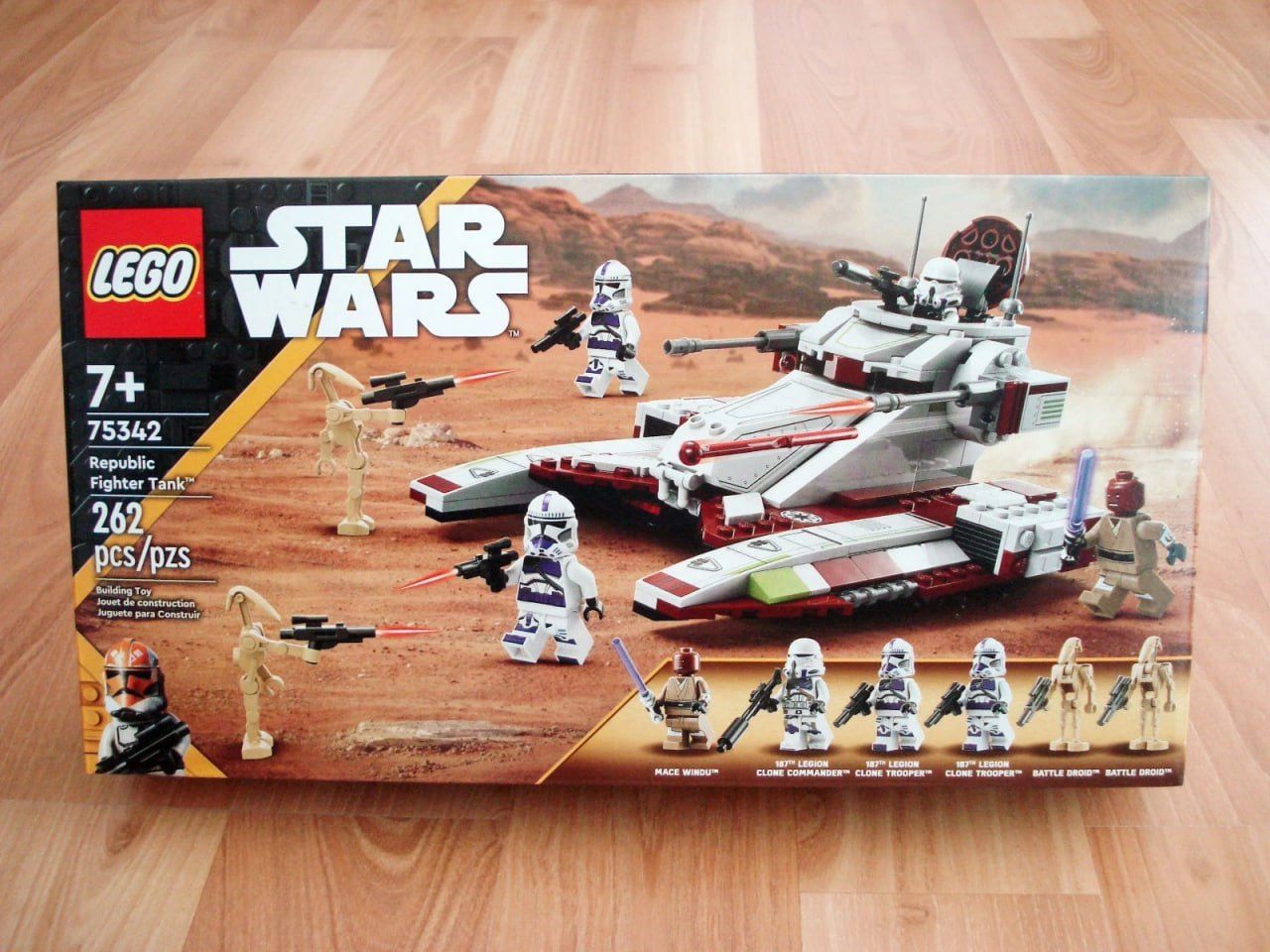 Lego Star Wars 75342 REPUBLIC FIGHTER TANK with Mace Windu & 187th Clone Trooper