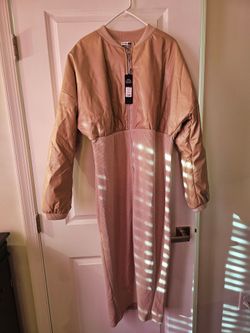 Fashion Nova Puffer Maxi Zip Dress