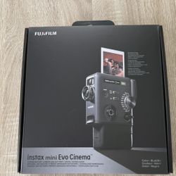 Fujifilm Instax Mini Evo Cinema Hybrid Instant Camera Black