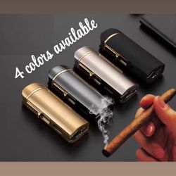 Luxury Double Jet Multi-functional Cigar Torch 