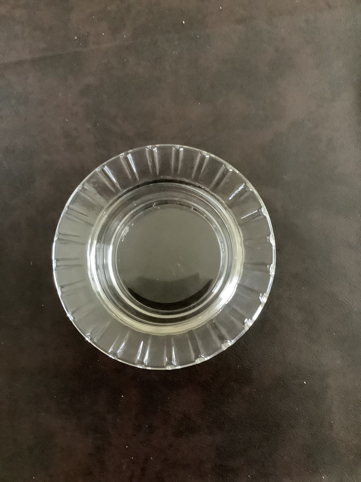 Vintage Clear Glass Dish/Ashtray