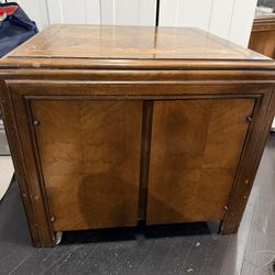Dark Wood Storage Cabinet