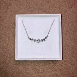 .925 Sterling Silver Moonstone Necklace