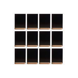 12 Pack Small Chalkboard Signs With Stand 6"X8" Tabletop Chalkboard For Restaurant, Wedding, Bar Countertop, Banquet, Coffee Shop