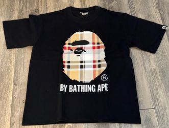 black bape shirt size small