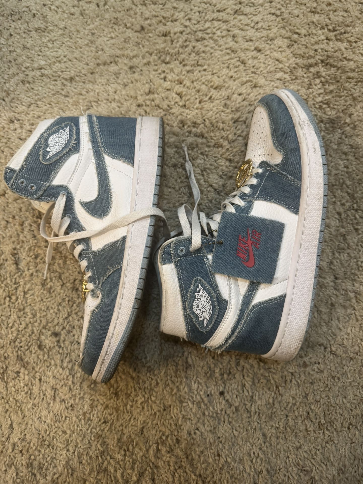 Retro Air Jordan 1 OG High Denim Size 9.5