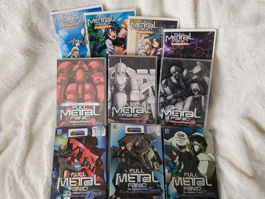 Full Metal Panic DVD Lot: Incomplete And Complete Series