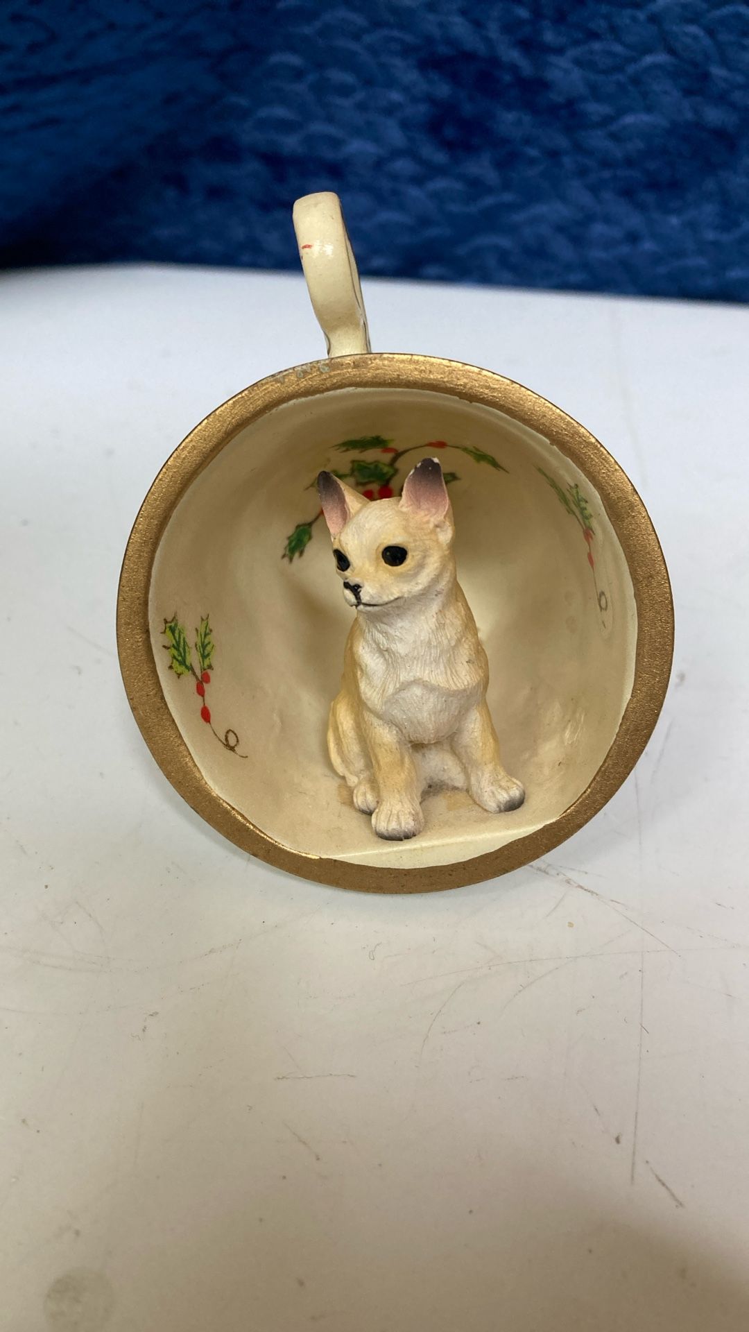 Chihuahua In Teacup collectible Figurine