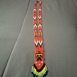 vintage, handmade Native American  beaded necklace
