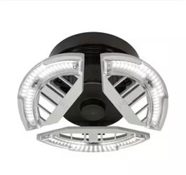 Commercial Electric 7 in. Spin Light 3 Adjustable Heads 3500 Lumens LED Flush Mount Garage Light and Basement - Screws into Lampholder=Z3-038