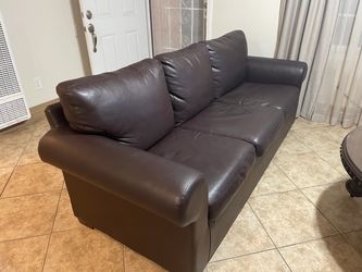 Brown couches