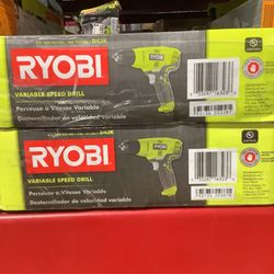 RYOBI 5.5 Amp Corded 3/8 in. Variable Speed Compact Drill/Driver with Bag