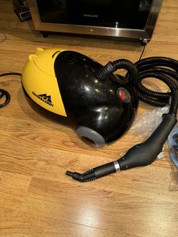 McCulloch MC1(contact info removed)W Heavy Duty Canister Steam Cleaner w/ Accessories READ