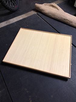 Bamboo Serving Tray/ Puzzle Table with Raised Edges