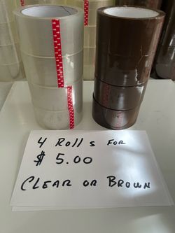 Packing Tape Rolls – Clear or Brown
