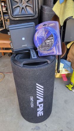 12inch Sub Alpine and amplifier Alpine and kit