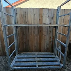 Heavy Duty Shelved Push Cart