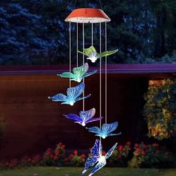  Solar Wind Chime Outdoor, Gifts for Mom/Grandma, Birthday Bifts for Mom