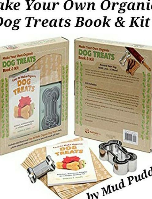 Brand New By MUDD PUDDLE - Make Your Own Organic Dog Treats Book & Kit