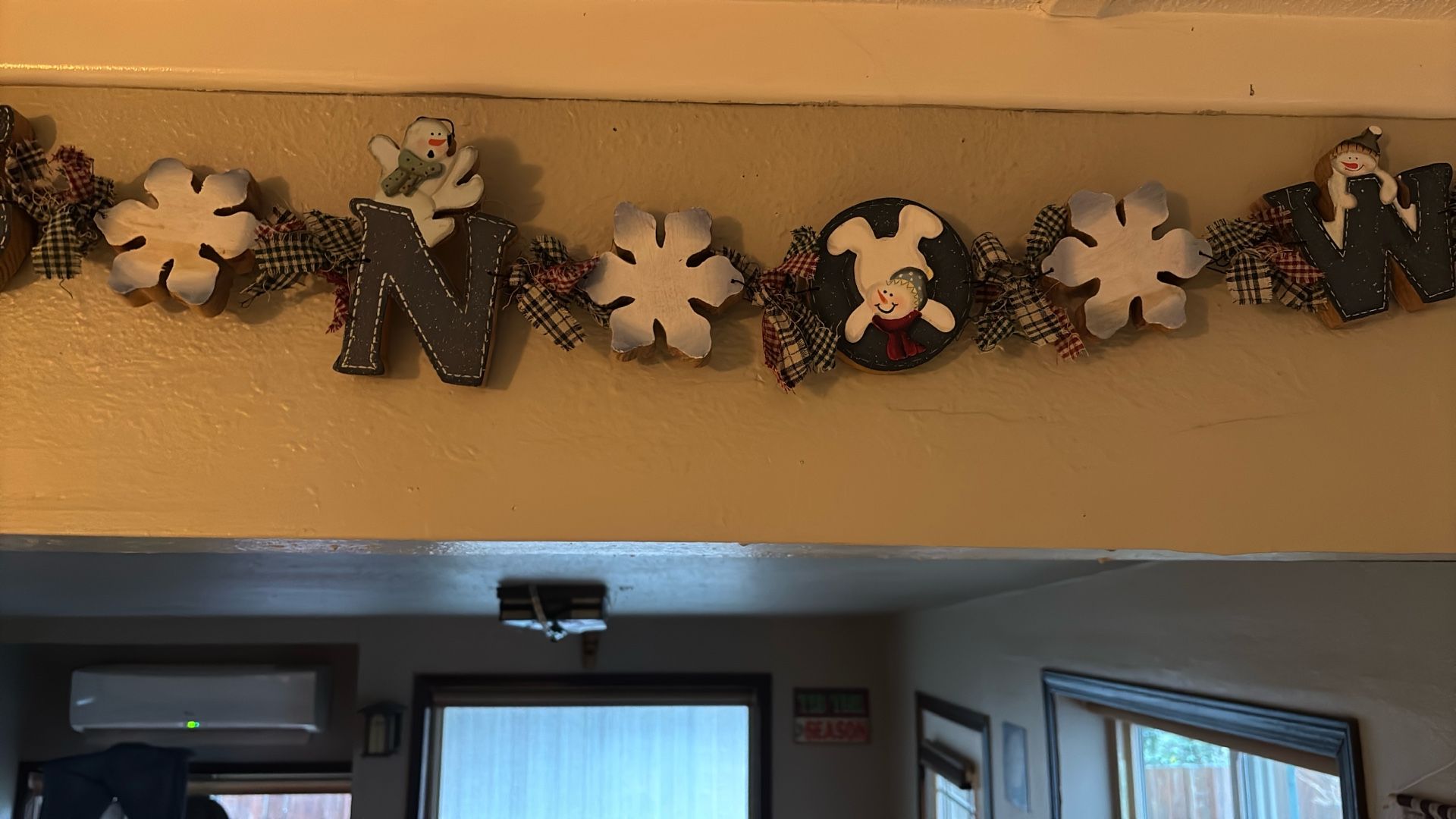 Handmade SNOW Wall Hanger…