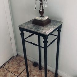 Pier1 Marble Topped Pedestal 