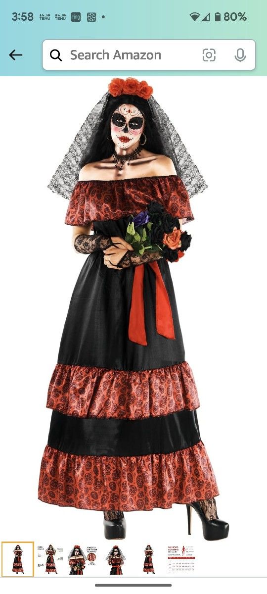 Day Of The Dead Holloween Costume