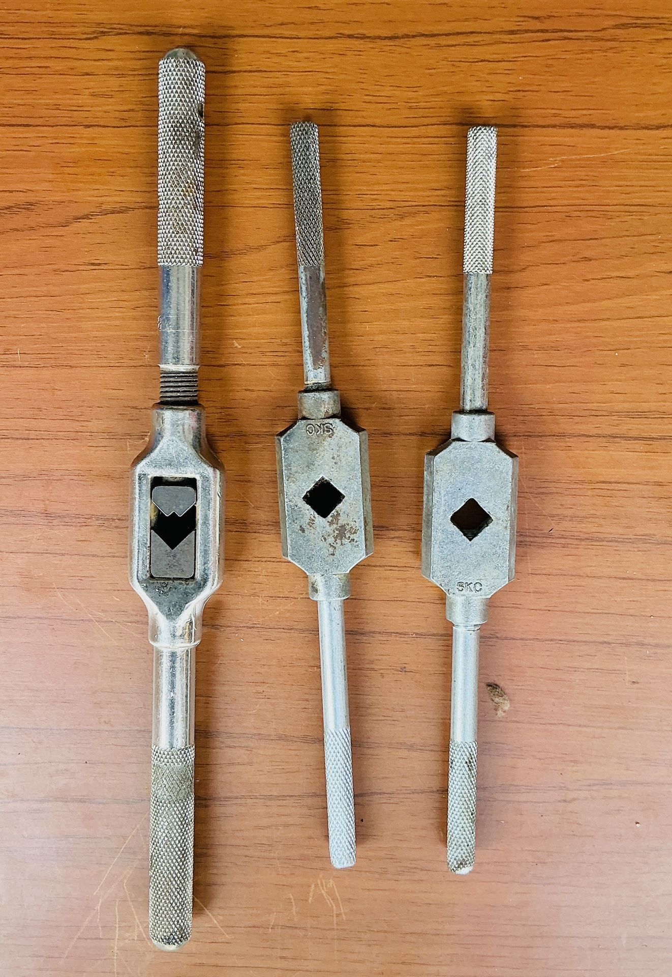 Tap Wrench Handle Adjustable Bar Holder Straight Tapping Wrenches Set 3