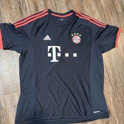 adidas F.C. Bayern Munich Men's Jersey Blue, Short Sleeve, X-Large